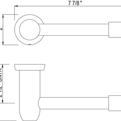 Toilet Paper Holder, Holborn, Wall Mounted, Metal, Polished Nickel