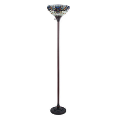 Torchiere Floor Lamp, 70 in H, Single Light with Dark Bronze Base