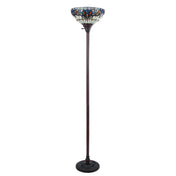 Torchiere Floor Lamp, 70 in H, Single Light with Dark Bronze Base