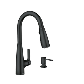 Touchless Kitchen Faucet, Haelyn, Single Handle, Pulldown Sprayer, Matte Black