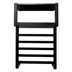 Towel Rack, Sona, Wall Mount with Shelf in Matte Black