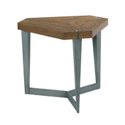 Triangular Lamp Table, Walnut Veneer Top, 30 in W x 30 in D