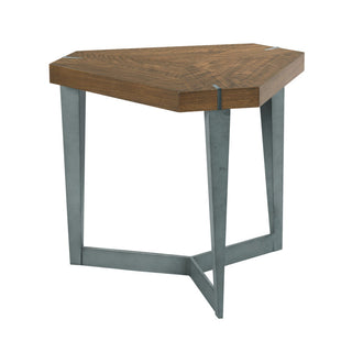 Triangular Lamp Table, Walnut Veneer Top, 30 in W x 30 in D