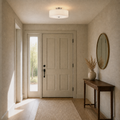 Entryway | the same semi-flush mount over a console table near the front door