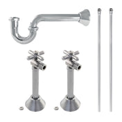Trimscape Bathroom Sink Supply and P-Trap Kit in Polished Chrome