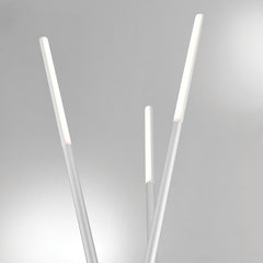 Tripod Floor Lamp, 3 Lights with Integrated LED and Metal Frame