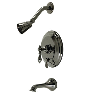 Tub and Shower Faucet, American Classic, Single Handle in Black Stainless Steel