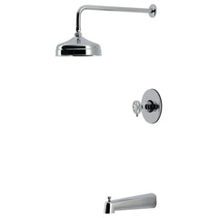 Tub and Shower Faucet, Belknap, Pressure Balanced with Wheel Handle in Polished Chrome