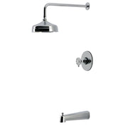 Tub and Shower Faucet, Belknap, Pressure Balanced with Wheel Handle in Polished Chrome