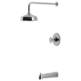 Tub and Shower Faucet, Belknap, Pressure Balanced with Wheel Handle in Polished Chrome
