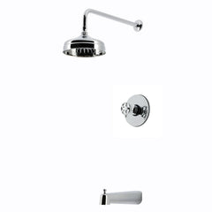 Tub and Shower Faucet, Belknap, Pressure Balanced with Wheel Handle in Polished Chrome