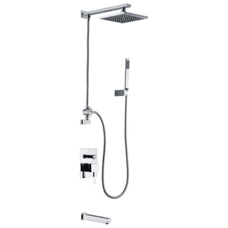 Tub and Shower Faucet, Byne, 1-Handle 1-Spray in Polished Chrome