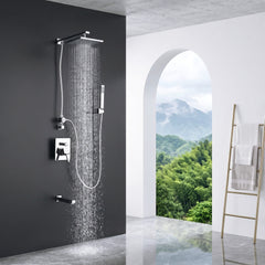 Tub and Shower Faucet, Byne, 1-Handle 1-Spray in Polished Chrome