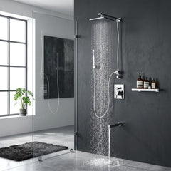 Tub and Shower Faucet, Byne, 1-Handle 1-Spray in Polished Chrome