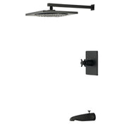 Tub and Shower Faucet, Concord, Pressure Balanced in Matte Black