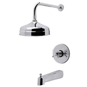 Tub and Shower Faucet, Concord, Single Handle in Polished Chrome