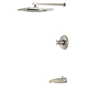 Tub and Shower Faucet, Concord, Single Handle Pressure Balanced in Brushed Nickel