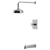 Tub and Shower Faucet, Convergent, Pressure Balanced in Polished Chrome