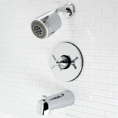 Tub and Shower Faucet, Elinvar, Single Handle in Polished Chrome