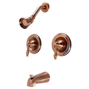Tub and Shower Faucet, Heirloom, Pressure Balanced in Antique Copper