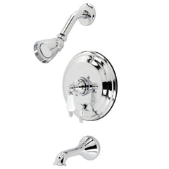 Tub and Shower Faucet, Heirloom, Single Handle in Polished Chrome