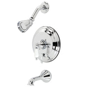 Tub and Shower Faucet, Heirloom, Single Handle in Polished Chrome