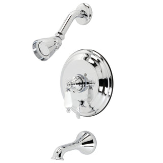 Tub and Shower Faucet, Heirloom, Single Handle in Polished Chrome