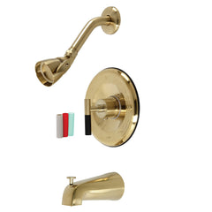 Tub and Shower Faucet, Kaiser, Single Handle in Brushed Brass
