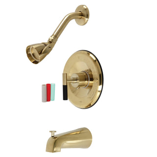 Tub and Shower Faucet, Kaiser, Single Handle in Brushed Brass