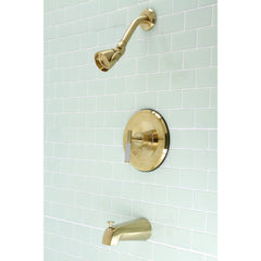 Tub and Shower Faucet, Kaiser, Single Handle in Brushed Brass