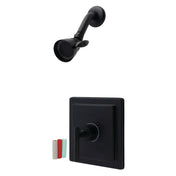 Tub and Shower Faucet, Kaiser, Single Handle in Matte Black