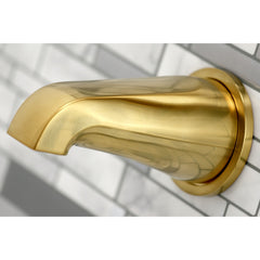 Tub and Shower Faucet, Kaiser, Triple Handle in Brushed Brass