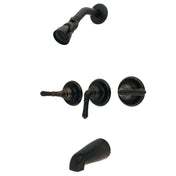 Tub and Shower Faucet, Magellan, Triple Lever Handle in Oil Rubbed Bronze