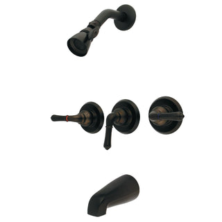 Tub and Shower Faucet, Magellan, Triple Lever Handle in Oil Rubbed Bronze