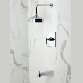 Tub and Shower Faucet, Manhattan, Single Handle, Brass, Polished Chrome