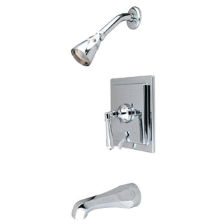 Tub and Shower Faucet, Metropolitan, Single Handle, 2-1/4" Showerhead in Polished Chrome