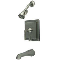 Tub and Shower Faucet, Metropolitan with Single Handle in Brushed Nickel