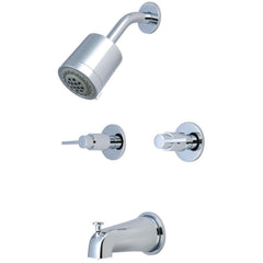 Tub and Shower Faucet, NuvoFusion, Double Handle in Polished Chrome