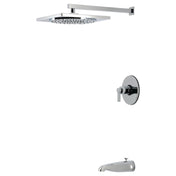 Tub and Shower Faucet, NuvoFusion, Pressure Balanced in Polished Chrome