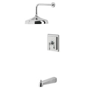 Tub and Shower Faucet, Revival, Single Handle in Polished Chrome