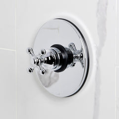 Tub and Shower Faucet Set, Metropolitan, Single Handle, Brass, Polished Chrome