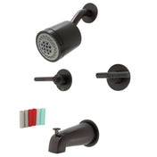 Tub and Shower Faucet, Sona, Double Handle in Oil Rubbed Bronze
