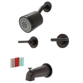Tub and Shower Faucet, Sona, Double Handle in Oil Rubbed Bronze