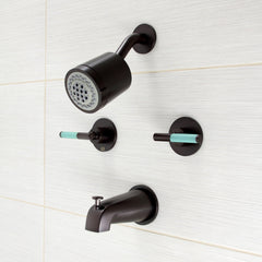 Tub and Shower Faucet, Sona, Double Handle in Oil Rubbed Bronze