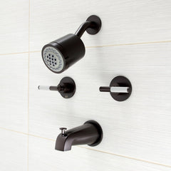 Tub and Shower Faucet, Sona, Double Handle in Oil Rubbed Bronze