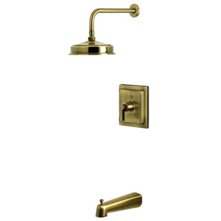 Tub and Shower Faucet, Sona, Single Handle in Antique Brass