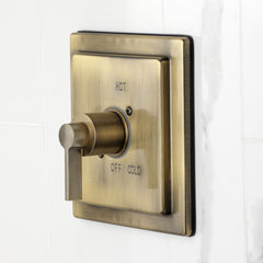 Tub and Shower Faucet, Sona, Single Handle in Antique Brass