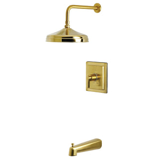 Tub and Shower Faucet, Sona, Single Handle in Brushed Brass