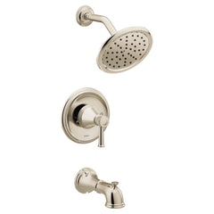 Tub and Shower Faucet Trim, Belfield, Single Lever Handle, Wall Mount, Polished Nickel