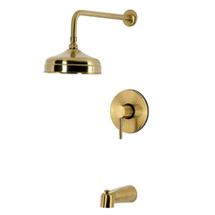 Tub and Shower Faucet Trim, Concord, Single Handle in Brushed Brass